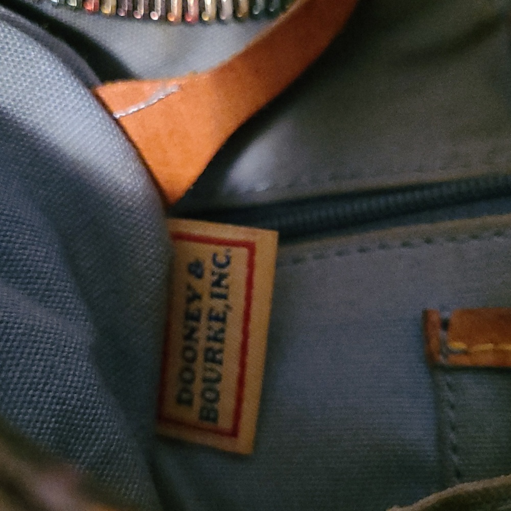 Vintage Dooney & Bourke Rainbow Monogram Logo Mini Hobo Bucket Bag Purse Y2K - Picture 12 of 16